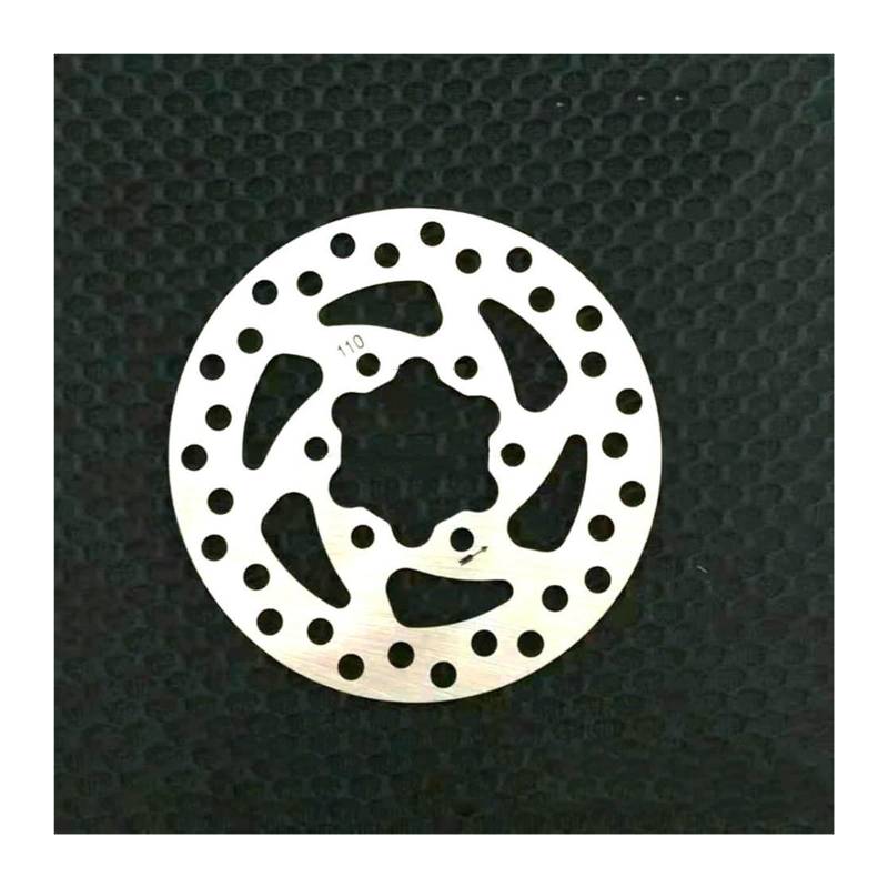 Motorrad bremsscheibe 110/120/140/160mm Escooter Disc Bremsscheiben Elektrische Roller Stahl Bremsscheibe Rotor Für Elektrische Roller Bremse Zubehör Bremsscheibenrotor (Größe : 110mm) von GRFIT