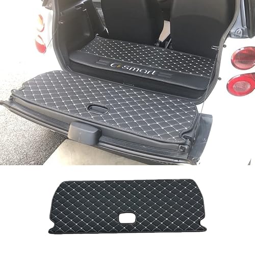 wasserdichte Kofferraumabdeckung aus Leder für Smart Fortwo 451 453 Die Hintere Türmatte, Kofferraummatte Heckklappe Box Pad Anti-Dirty Innendekoration, Dekorationszubehör,451 von GRFIT