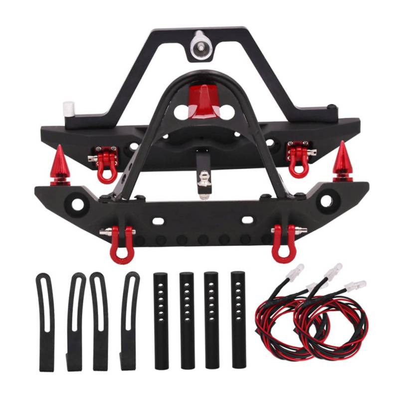 GRIRIW 1 Set CNC Stoßstange Für RC Auto Vorder Und Hinterstoßstange Mit Für 1/10 Crawler Fahrzeuge Anti Kollisionsschutz Für Verbesserte Stabilität Und von GRIRIW