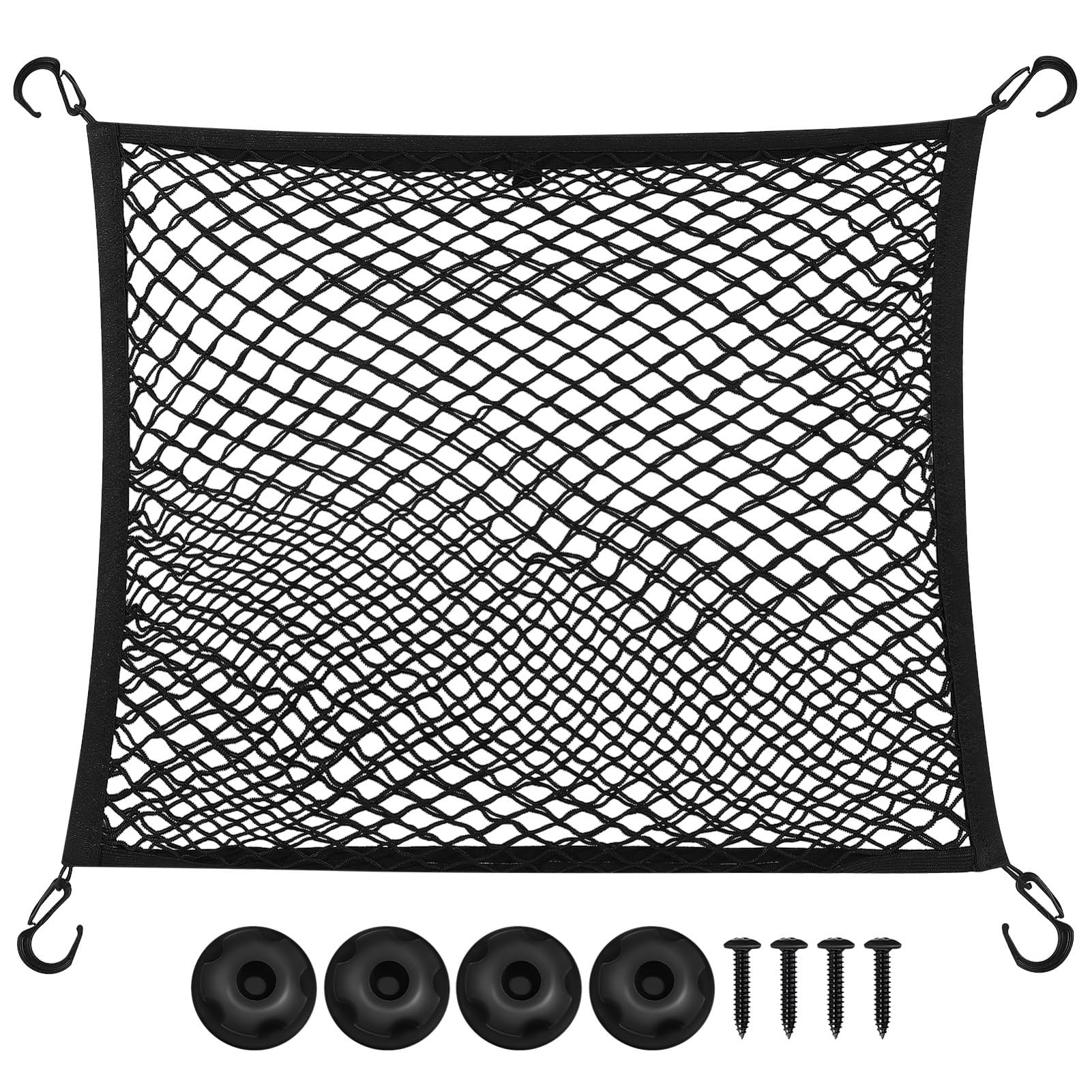 GRIRIW 1 Set Kofferraumnetz Auto Mesh-Cargo-net Automotive Cargo Net Elastische Kofferraum Net Kofferraum Netting Gepäck Netting Auto Kofferraum Zubehör von GRIRIW