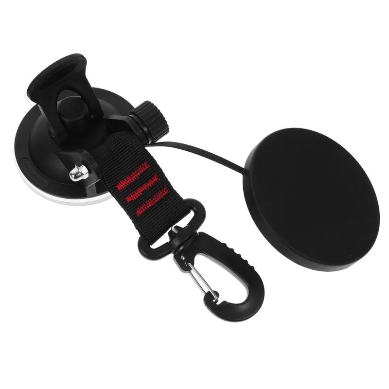 GRIRIW 1 Stück Haken für Saugnapf Stangen Zubehör Wasserdicht Utensil Wasserflasche saugnapfhaken saugnapf befestigung Saugnapf für Pool Saugnapf für Zelt Hochleistungs-Saugnapf Abs Black von GRIRIW