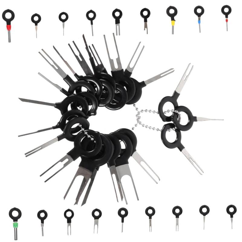 GRIRIW 39 Teiliges Auto Terminal Removal Werkzeug Set Connector Pin Release Extractor Und Puller Für Kfz Elektrik Universelles Reparaturwerkzeug Für Crimpverbinder Und Anschlussstifte von GRIRIW