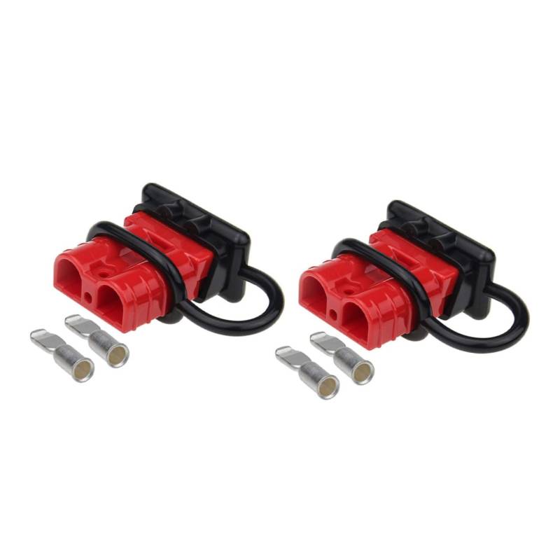 GRIRIW Anderson Stecker 50A 600V Gabelstapler Stromanschluss Adapter Set Mit Staubschutzkappen Und Klemmen Für Gabelstapler Batterien Schneller Und Trennung von GRIRIW