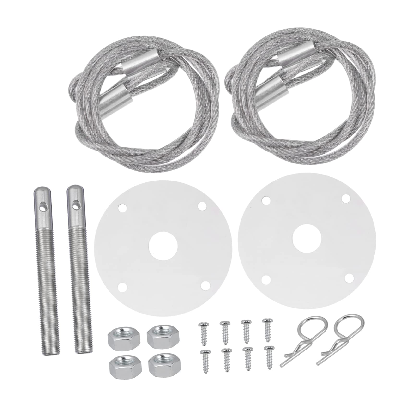 GRIRIW Auto Rennhauben Pin Lock Kit Mit Zubehör Hakenstift Aus Aluminiumlegierung Langlebig Und Einfach Zu Installieren Für Rennwagen Und Tuning Enthusiasten von GRIRIW