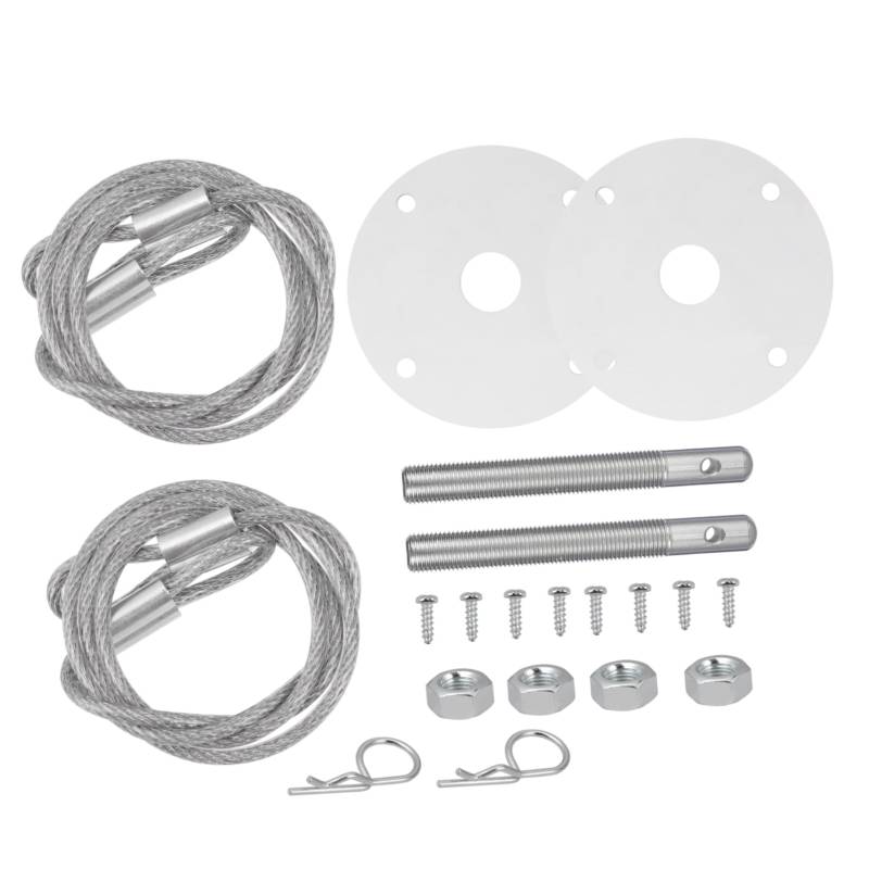 GRIRIW Hook Pin Set Mit Zubehör Haubenverriegelung Für Auto Tuning Unsichtbarer Motorhaubenverschluss Hochwertige Pin Platte Für Verbesserten Schutz von GRIRIW