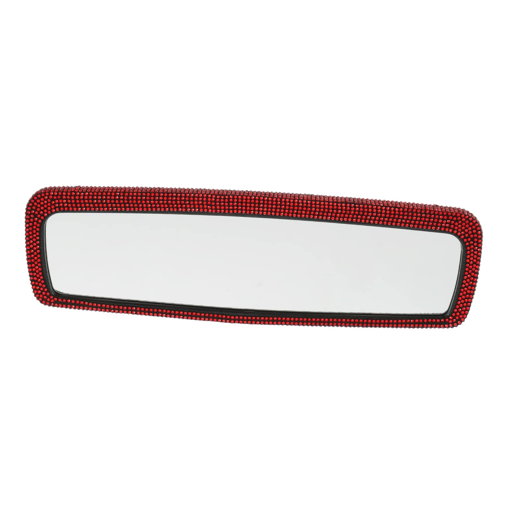 GRIRIW Rückspiegel auto innenraum car mirror accessoires auto zubehör fürs auto autosicherung Scheinwerferaufkleber für Autos Fahrzeug auto innenspiegel Sicht Autospiegel Strasssteine rot von GRIRIW