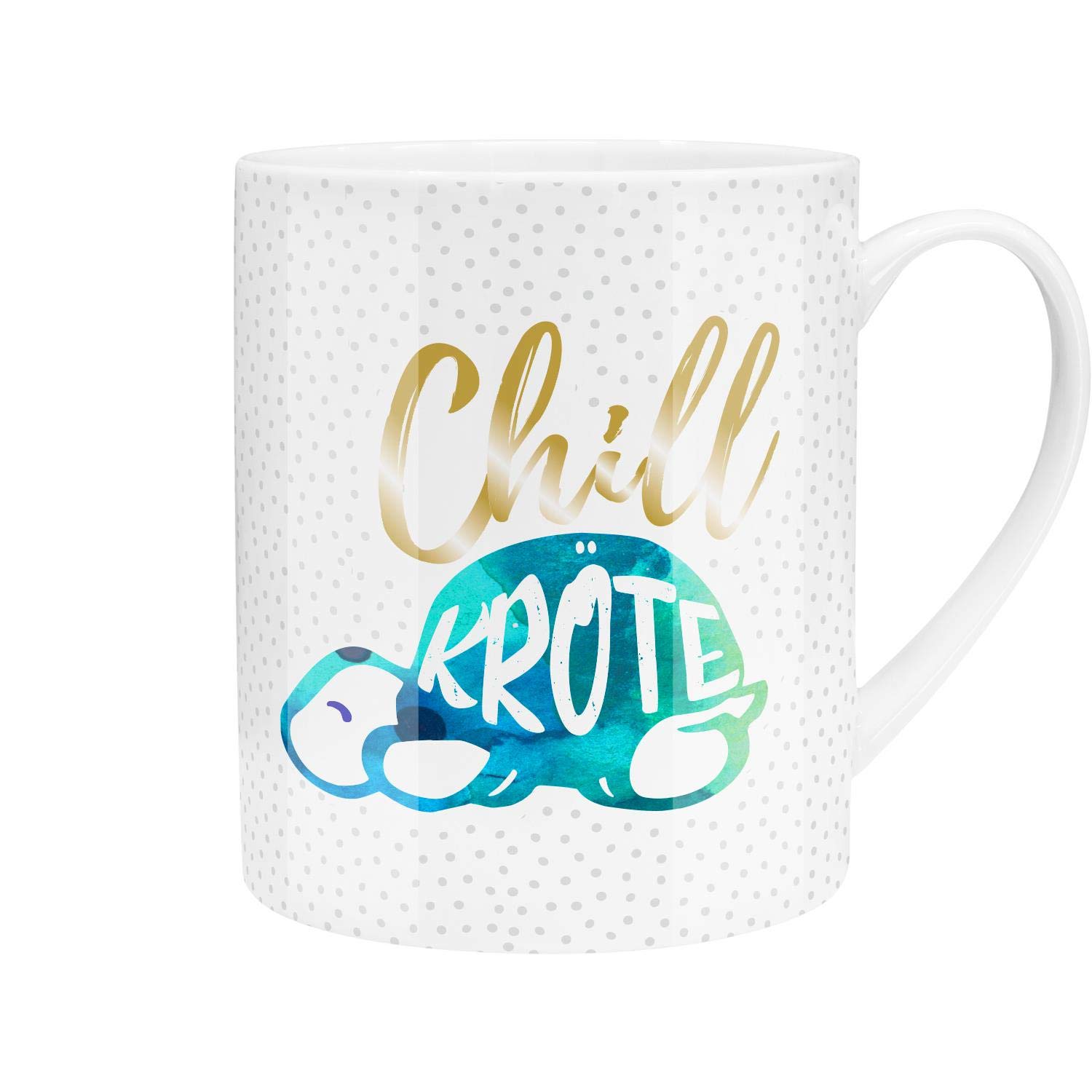 GRUSS & CO XL-Tasse Motiv "Chillkröte" | Große Tasse aus Porzellan, Jumbo-Tasse, 60 cl, Tasse mit Spruch | Geschenk, Freund, Freundin | 45757 von GRUSS & CO