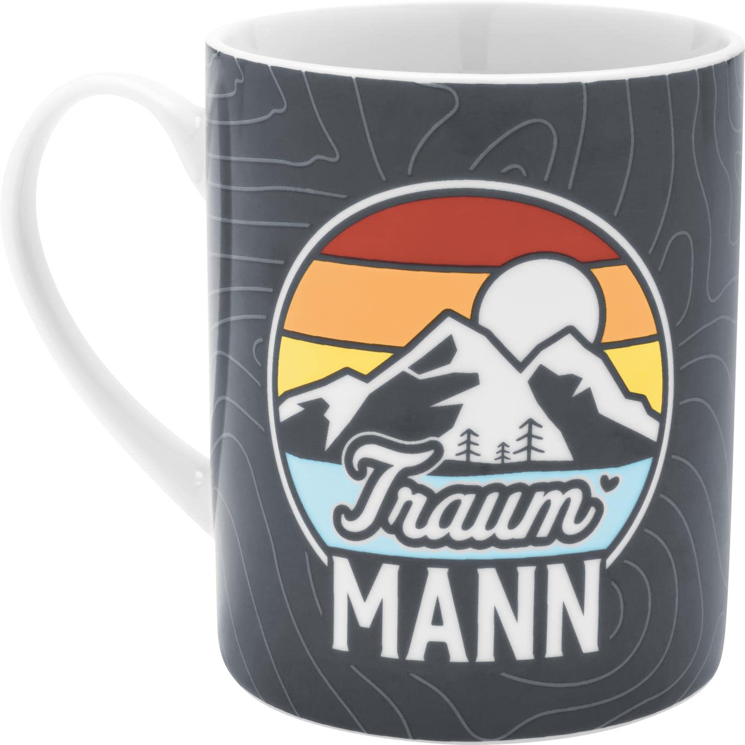 GRUSS & CO XL-Tasse Motiv "Traummann" | Große Tasse aus Porzellan, Jumbo-Tasse, 60 cl, Tasse mit Spruch | Geschenk, Männergeschenk | 47885 von GRUSS & CO