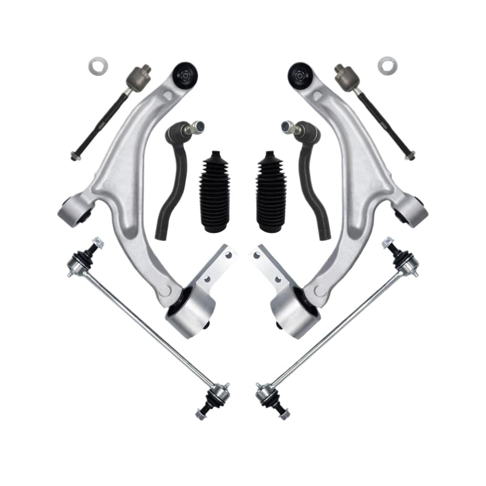 10-teilige vordere untere Querlenker- und Spurstangenbaugruppe, kompatibel mit Modellen von 2009 bis 2015 51360SZAA02 von GRzHKN