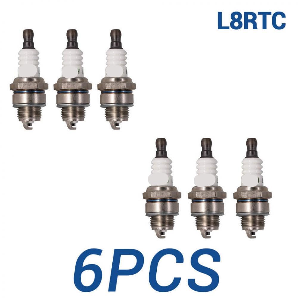 2-8PCS Solide Terminal Zündkerze Ersatz Kompatibel mit Kompatible Modelle BPMR8Y BPM8Y RCJ6Y Brisk PR15YC 920702115 Taschenlampe L8RTC(6 Pieces with Box) von GRzHKN