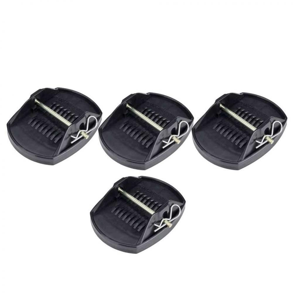 4 Stück Universal Caravan Jack Pads Radstützbeine Adapter Compatible with Anhängerhebezubehör von GRzHKN