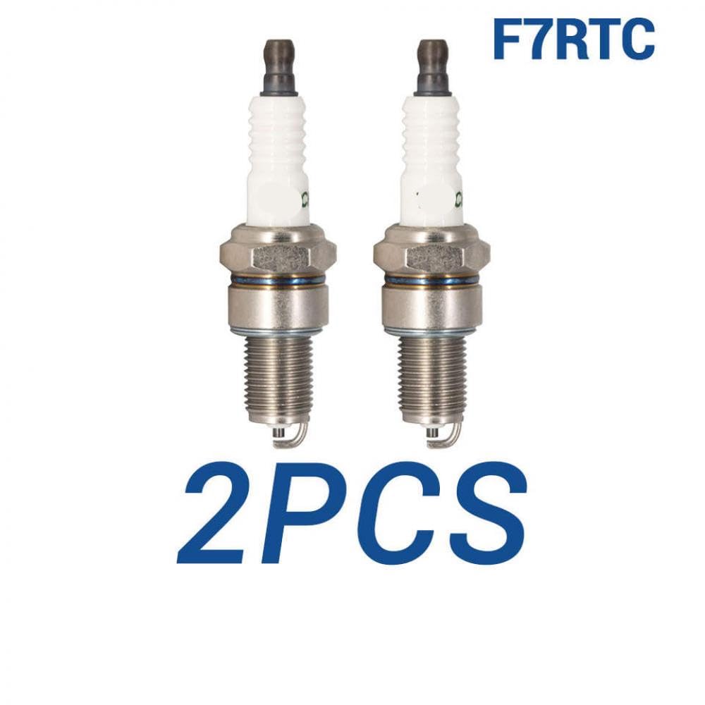 8PCS Solid Terminal Zündkerzen Kompatibel Mit BPR7ES Torch F7RTC Ersatz Kompatibel mit Anwendungen 94703-00218 Flat 5894585 60800325(2 Pieces with Box) von GRzHKN