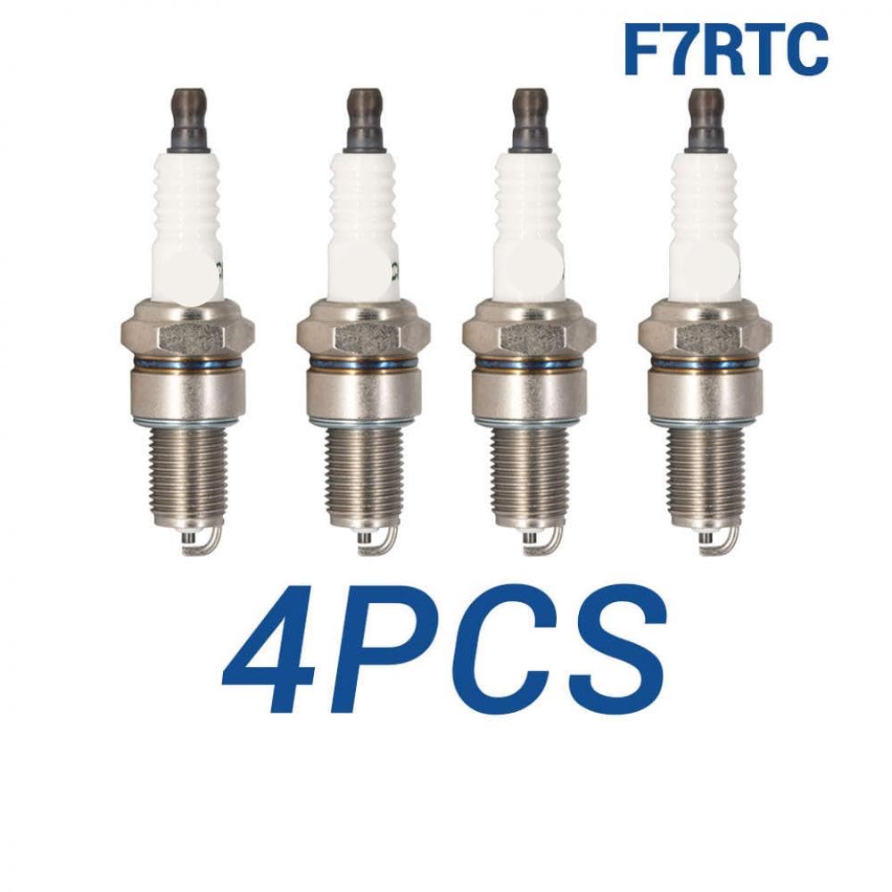 8PCS Solid Terminal Zündkerzen Kompatibel Mit BPR7ES Torch F7RTC Ersatz Kompatibel mit Anwendungen 94703-00218 Flat 5894585 60800325(4 Pieces with Box) von GRzHKN