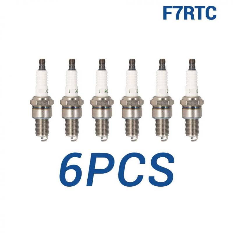 8PCS Solid Terminal Zündkerzen Kompatibel Mit BPR7ES Torch F7RTC Ersatz Kompatibel mit Anwendungen 94703-00218 Flat 5894585 60800325(6 Pieces with Box) von GRzHKN