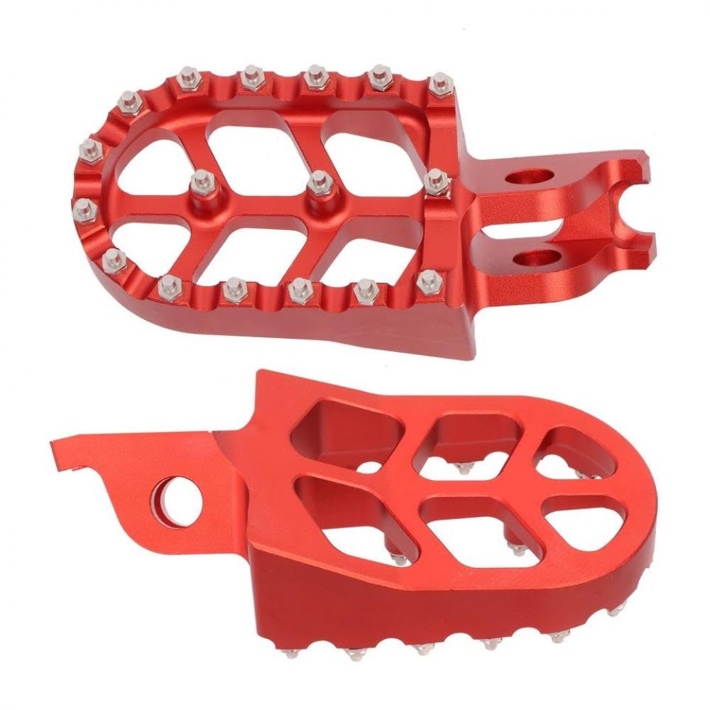 CNC-Aluminium-Fußrasten, Fußstützen, Pedale, kompatibel mit verschiedenen Motorradmodellen CR125 CR250 CRF150R CRF250R CRF250X CRF450R CRF450X von GRzHKN