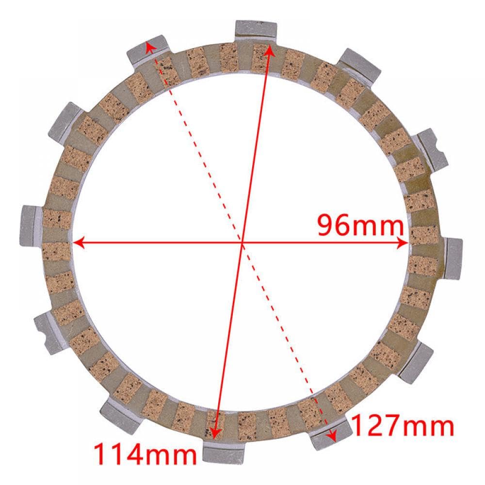 Kompatible Kupplungsplatte Kompatibel mit XRX 125 XRX125S RT 125 KARION GV125 Aquila GF125 GT125R Supersport GT125 Naked GT GF GV RT XRX 125 Modelle(1pcs) von GRzHKN