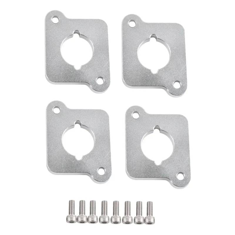 Mattsilberne Billet Coilpack-Adapterplatten, kompatibel mit A4 A6 TT 1.8T bis 2.0TFSI(Silver) von GRzHKN