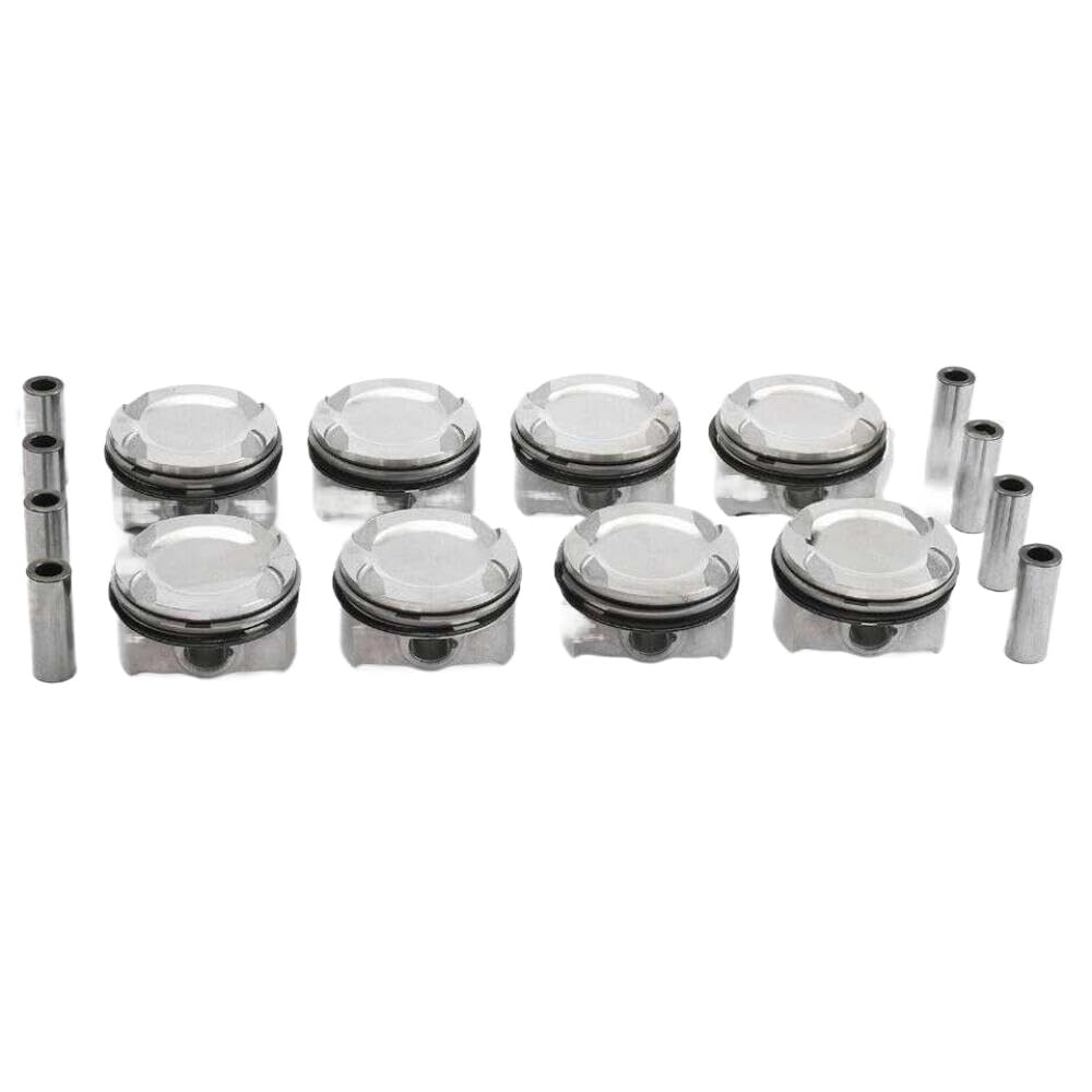 N63 Kolben- und Ring -Set kompatibel mit 550i 750i F01 F02 F03 5 6 7 Serie 4.4L V8 Teilennummern 11257613626 11257576475 von GRzHKN