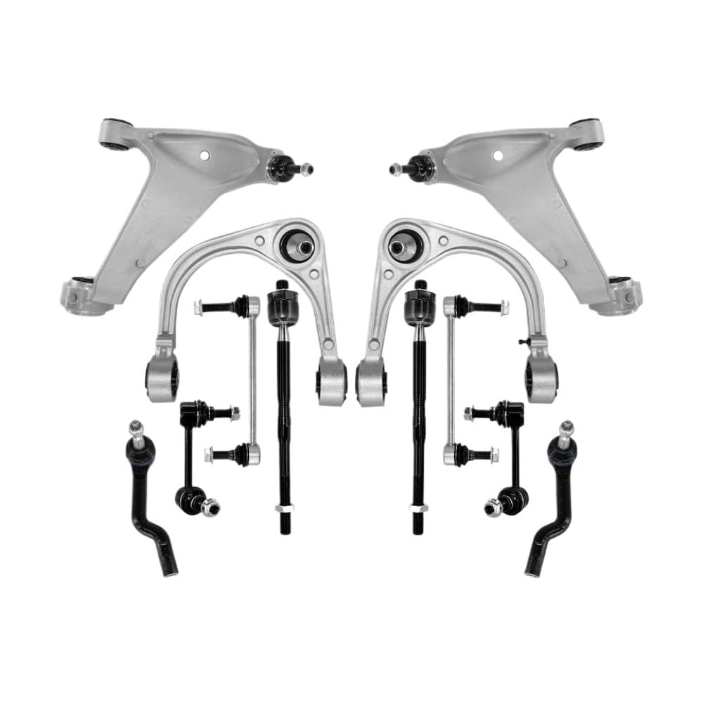 Querlenker und Spurstangen-Verbindungsset, 12-teilig, Kompatibel mit Cts 2008 bis 2014, Ersatzteile Oben unten Links rechts 15219468, kompatibel von GRzHKN