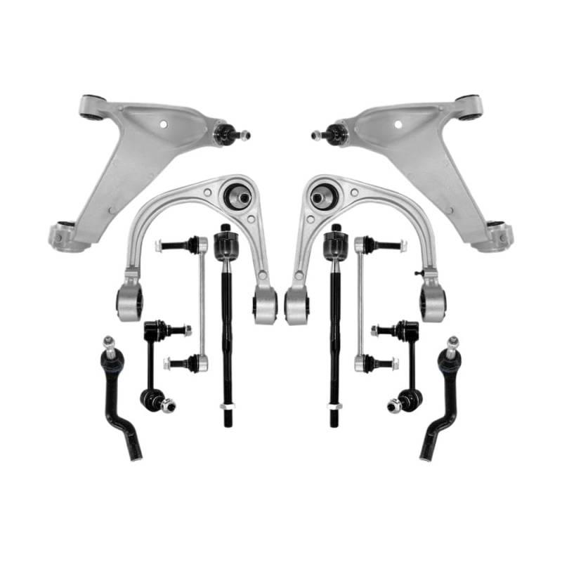 Querlenker und Spurstangen-Verbindungsset, 12-teilig, Kompatibel mit Cts 2008 bis 2014, Ersatzteile Oben unten Links rechts 15219468, kompatibel von GRzHKN
