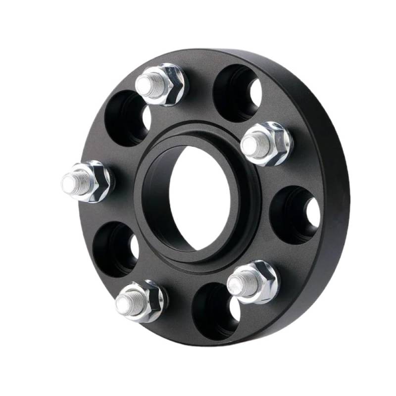 Rad Spacer Adapter PCD 5x108 CB 63.4 kompatibel mit Fokus C-Max Taurus S60 XJ XF XK S-Typ M12X1.5 Einzelstück(Black 15mm) von GRzHKN