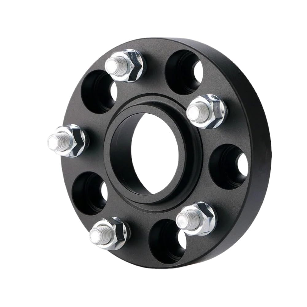 Rad Spacer Adapter PCD 5x108 CB 63.4 kompatibel mit Fokus C-Max Taurus S60 XJ XF XK S-Typ M12X1.5 Einzelstück(Black 25mm) von GRzHKN