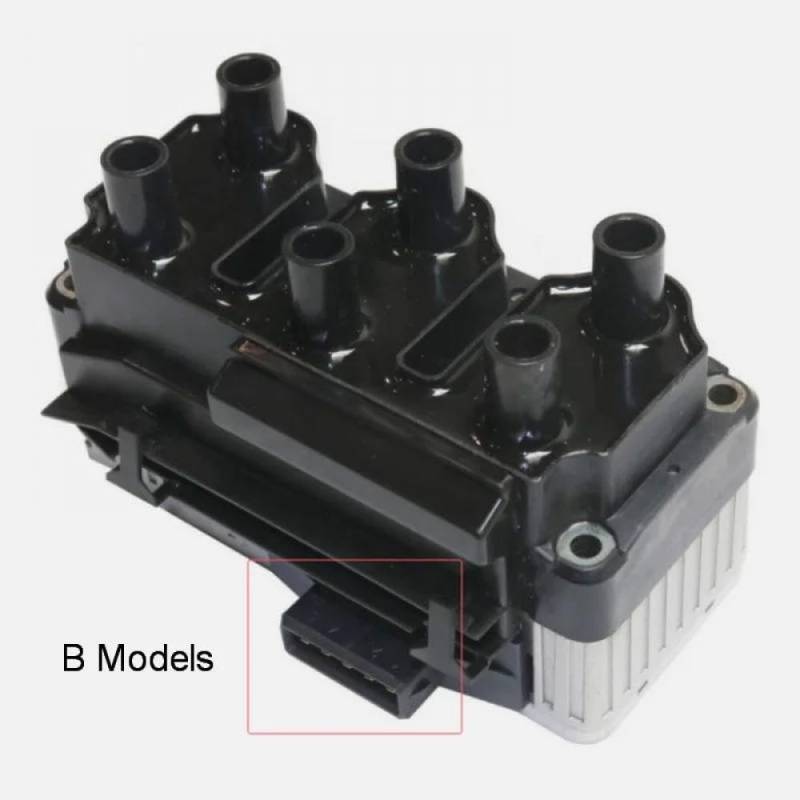 Zündspule kompatibel mit MK3 Corrado 2.8 2.9 LIT Motor 1989-1998 Modelle ersetzt 021905106 021905106a 1504680 kompatible Autoteile(B Style) von GRzHKN