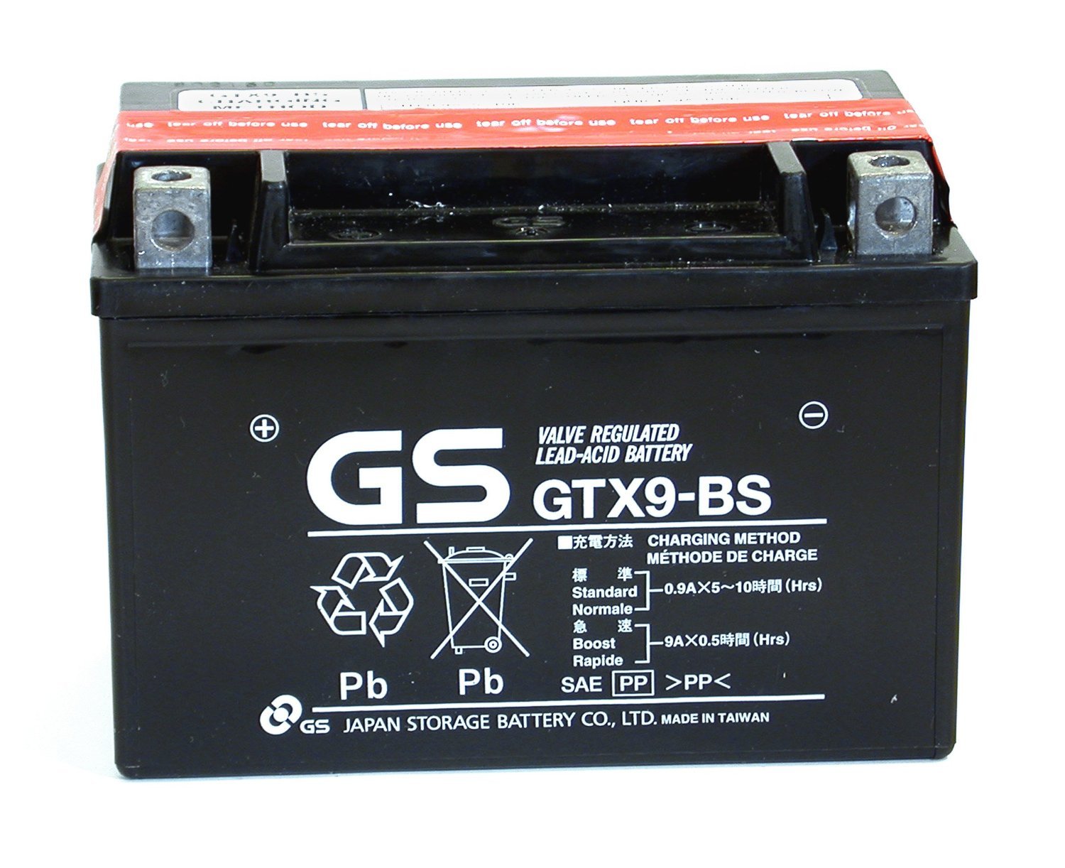 Sconosciuto E0820812 Motorrad MF VRLA Akku 12V/8Ah/135CCA GTX9-BS GS Batterien von GS27