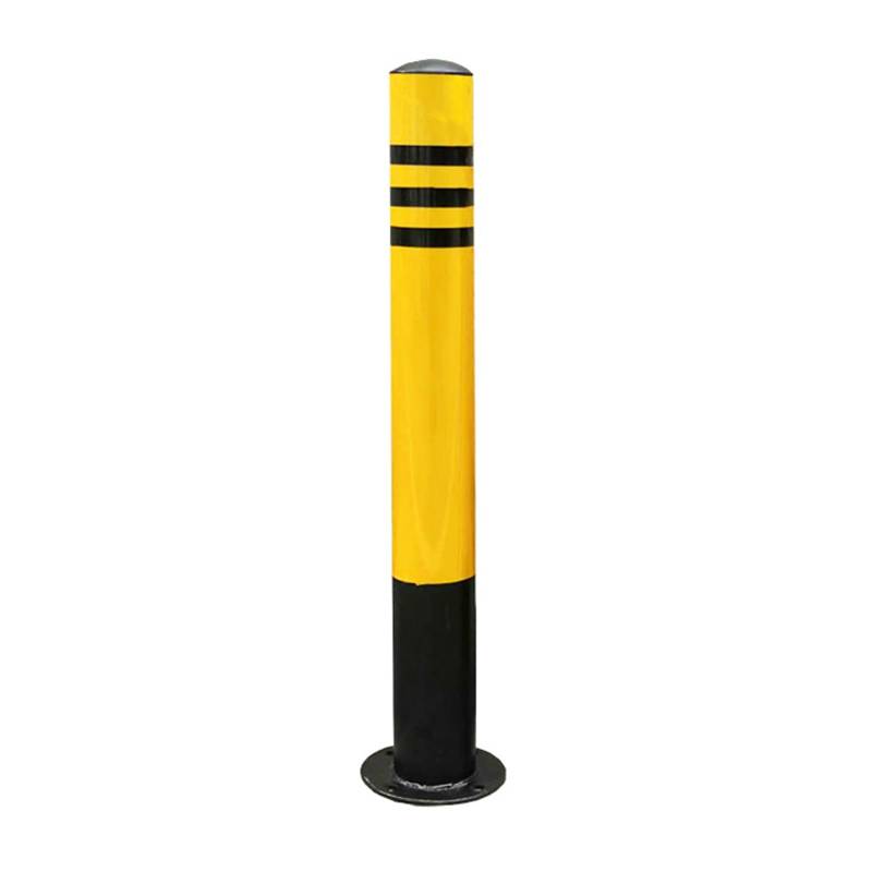 Flexibler Parkpollerpfosten Sicherheitspoller, Rammschutz-Poller, Pulverbeschichteter Stahl, Für Parkplätze Nachts Reflektierend, Für Garagen Baustellen Wohngebiete(Yellow(1pcs),8.9*100cm/3.5*39.4in) von GSATREY