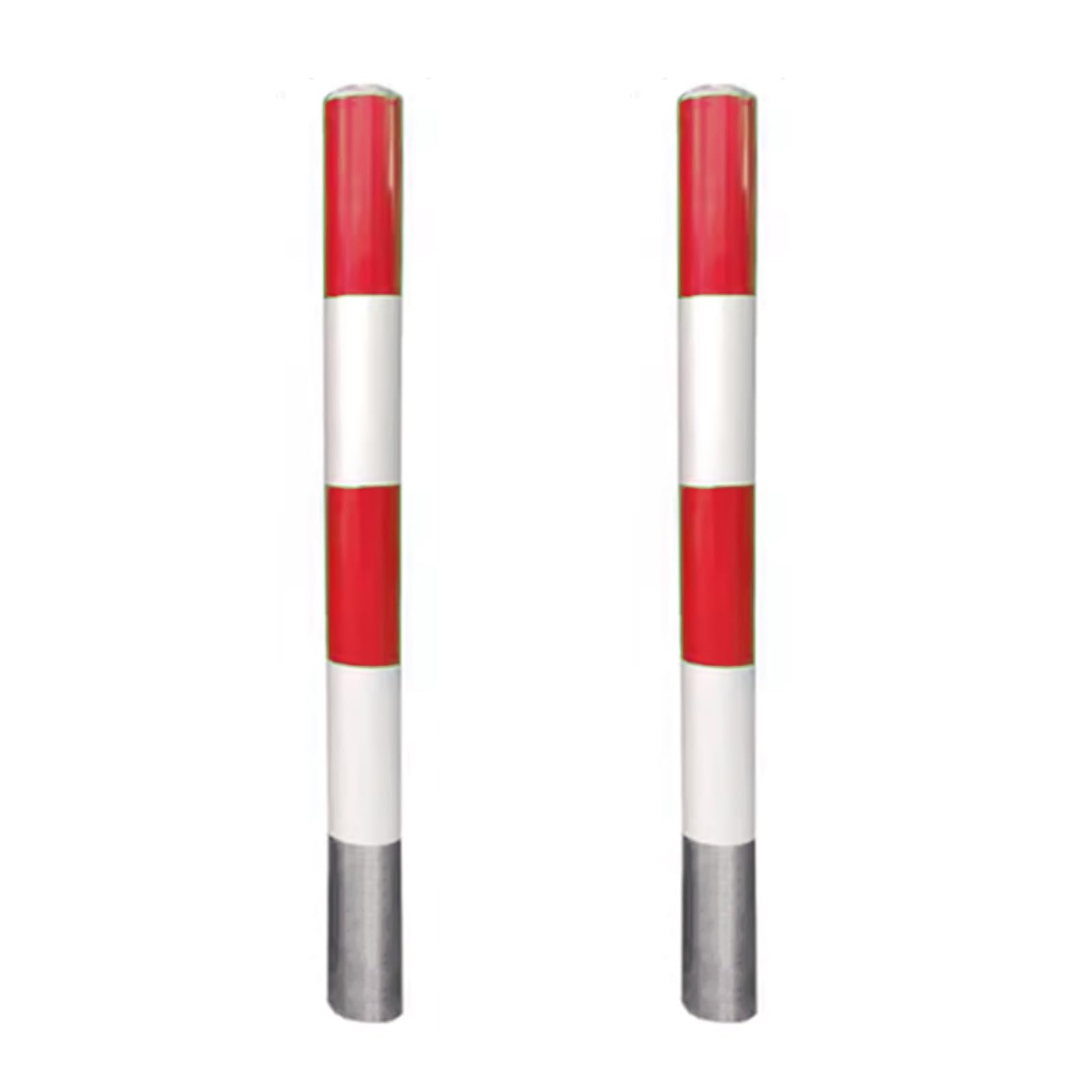 Freistehende Sicherheitspoller Absperrpfosten, Parkpoller, Warnhinweis Zum Schutz Vor Anfahrschäden, Hotels Parkplätzen Rasenflächen Supermärkten Wartungsbereichen Lagerhallen(Red (2pcs),11.4cm/4.5in) von GSATREY