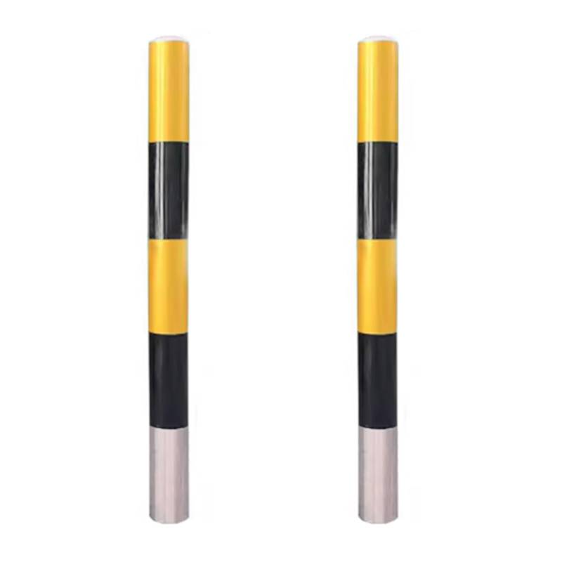 Freistehende Sicherheitspoller Absperrpfosten, Parkpoller, Warnhinweis Zum Schutz Vor Anfahrschäden, Hotels Parkplätzen Rasenflächen Supermärkten Wartungsbereichen Lagerhallen(Yellow (2pcs),7.6cm/3in) von GSATREY