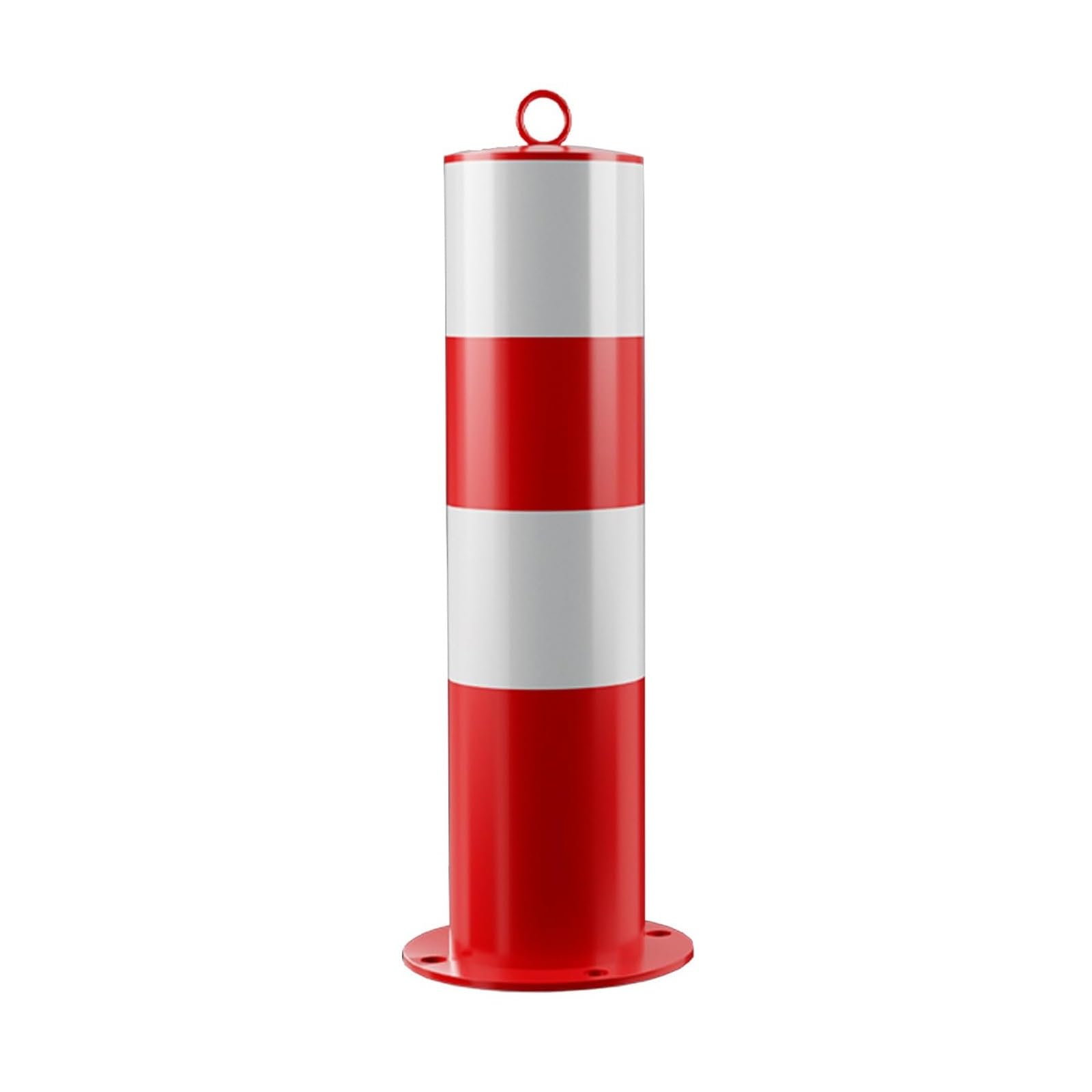 Sicherheitspoller, Poller Mit Reflektierendem Band Für Den Parkplatz, Sicherheitswarnsäule Verkehrskegel, Parkpoller, Einfahrtsschutz, Sicherheitsbarriere, Verkehrskontrolle(Red (1pcs)) von GSATREY