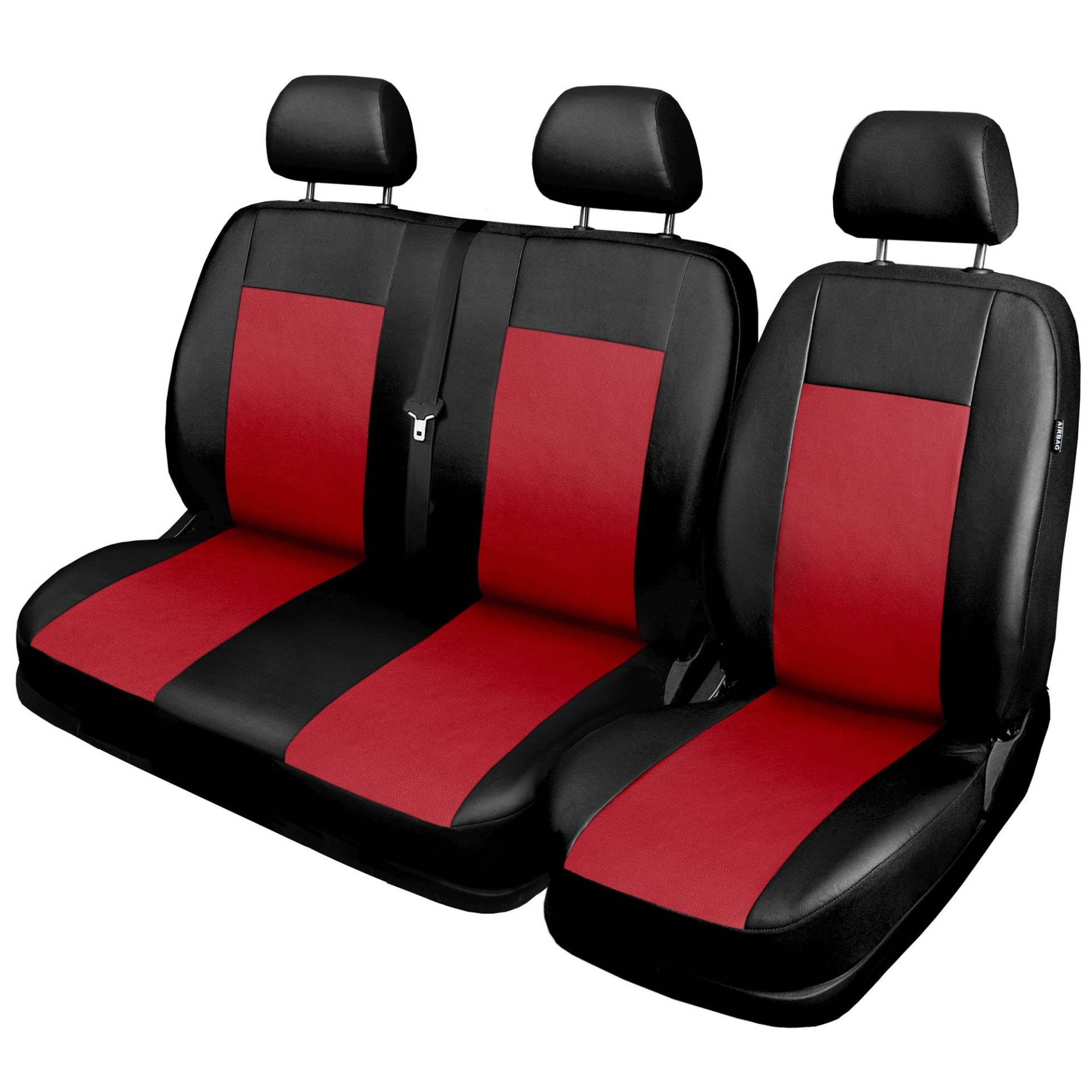 GSC Sitzbezüge Auto Komplett 5-Sitze Universal Autositzbezüge Schonbezüge  Kunst Leder X-LINE, kompatibel mit Mercedes B Klasse Grau
