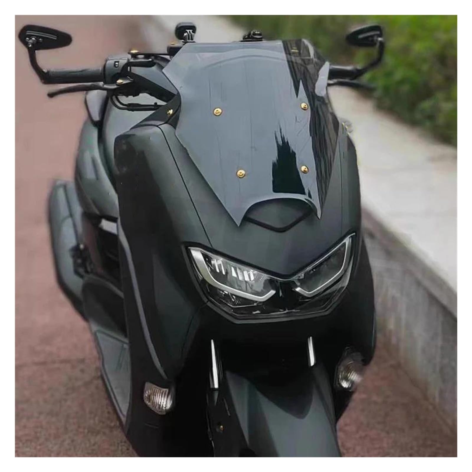 Motorrad Windabweiser Für Yamaha Für Nmax155 Für NMAX 155 Für N-MAX 125 2020 2021 2022 Für NMAX125 Motorrad Windschutzscheibe Sport Bildschirm Windabweiser Motorrad Windschutzscheibe(Black) von GSCTMFMLPT