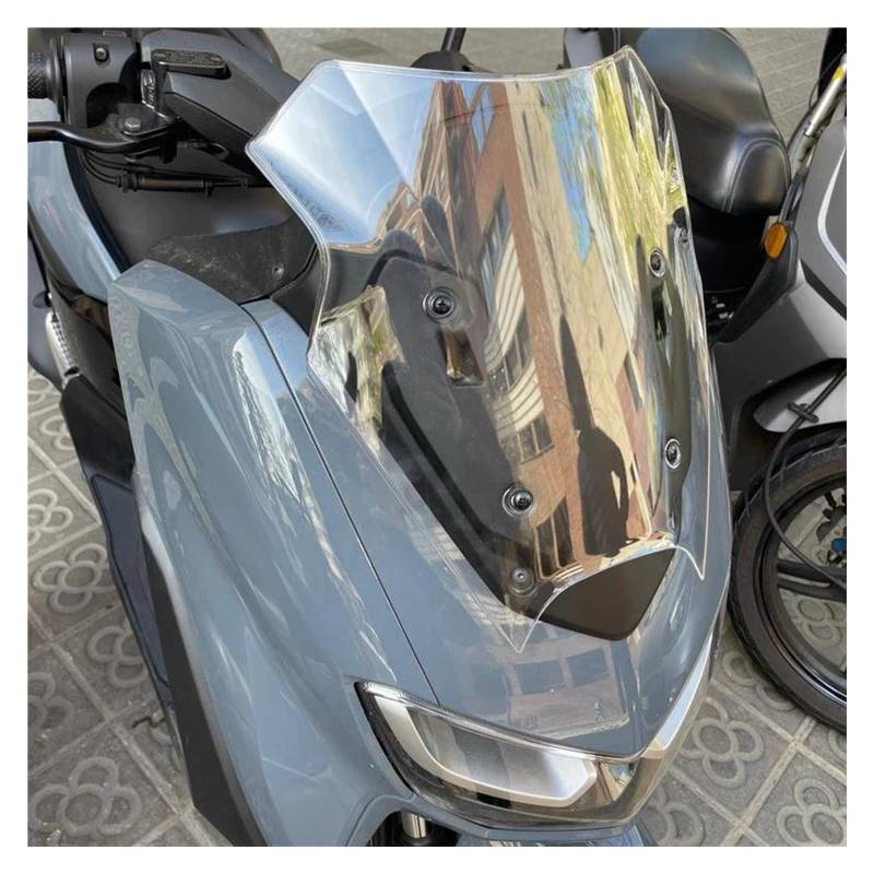 Motorrad Windabweiser Für Yamaha Für Nmax155 Für NMAX 155 Für N-MAX 125 2020 2021 2022 Für NMAX125 Motorrad Windschutzscheibe Sport Bildschirm Windabweiser Motorrad Windschutzscheibe(Clear) von GSCTMFMLPT