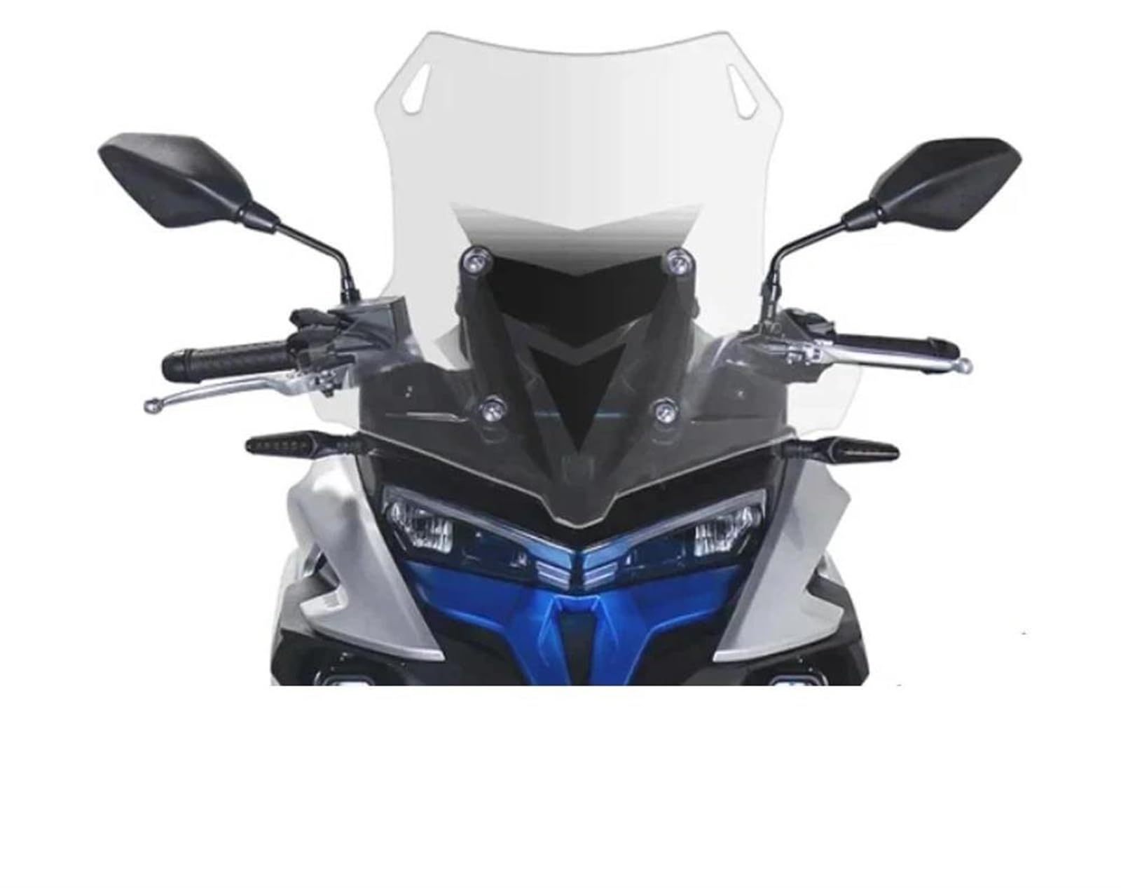 Motorrad Windabweiser Motorrad Frontscheibe Windschutz Zubehör Für Loncin Für VOGE Für DS525X Für DS 525X Für 525 DSX Für DS525 2022 2023 Motorrad Windschutzscheibe(Transparent,1) von GSCTMFMLPT