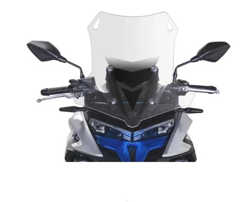 Motorrad Windabweiser Motorrad Frontscheibe Windschutz Zubehör Für Loncin Für VOGE Für DS525X Für DS 525X Für 525 DSX Für DS525 2022 2023 Motorrad Windschutzscheibe(Transparent,2) von GSCTMFMLPT