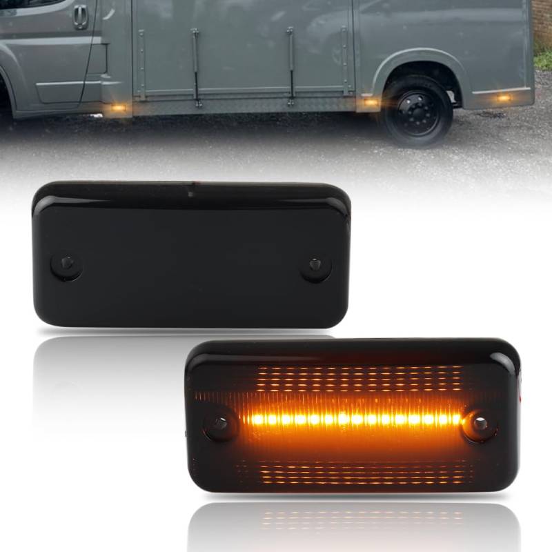 GSOWO LED Blinker Seitenblinker für F-iat Ducato Citroen Relay Peugeot Boxer R-enault Trucks Magnum Cherokee von GSOWO