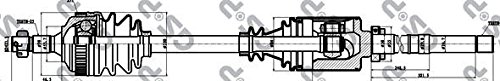 GSP 245002 Antriebswelle von GSP