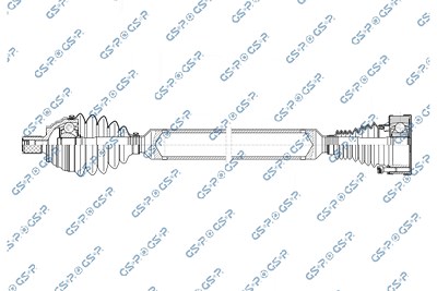 Gsp Antriebswelle [Hersteller-Nr. 261307OL] für Audi, Seat, Skoda, VW von GSP