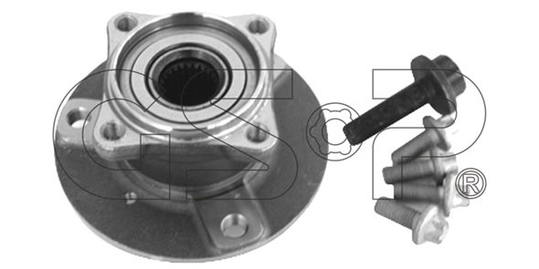 Radlagersatz Hinterachse beidseitig GSP 9324002K von GSP