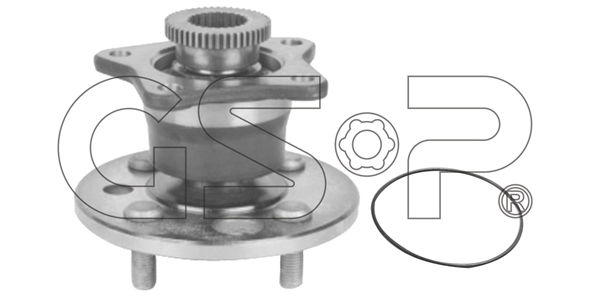 Radlagersatz Hinterachse beidseitig GSP 9400036K von GSP