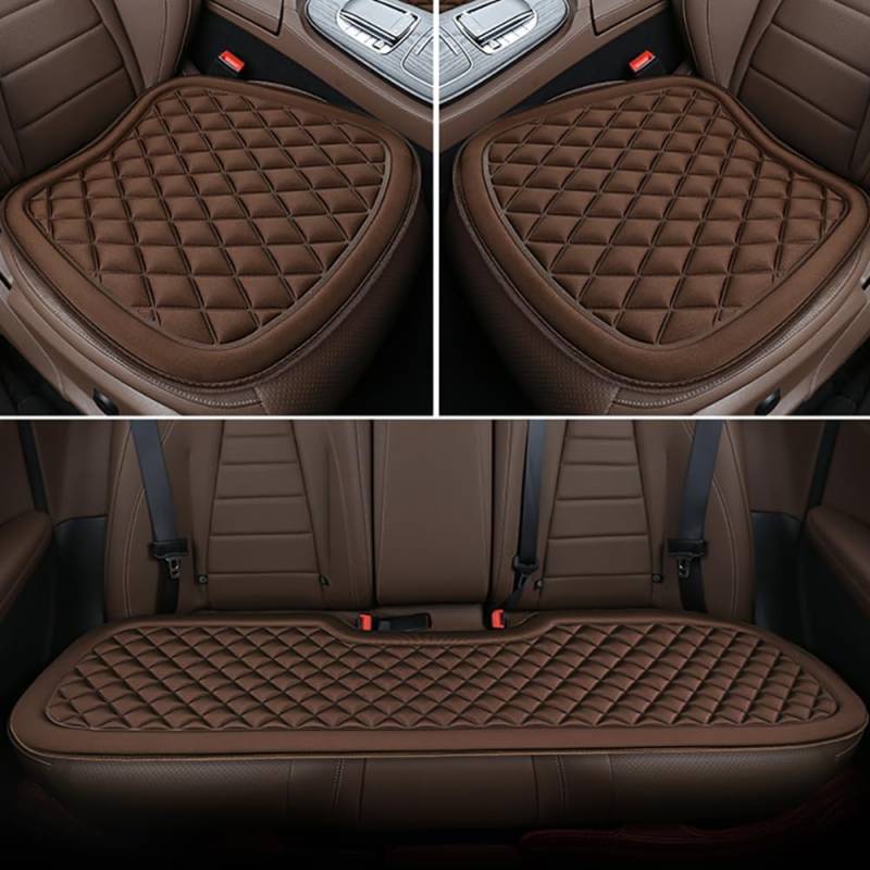 GSXOZCET Autositz Schutzpolster,für Infiniti QX60 2014-2023 weiches Atmungsaktives Staub,für die meisten Fahrzeuge,Auto Zubehör,3PCS-B/Brown von GSXOZCET