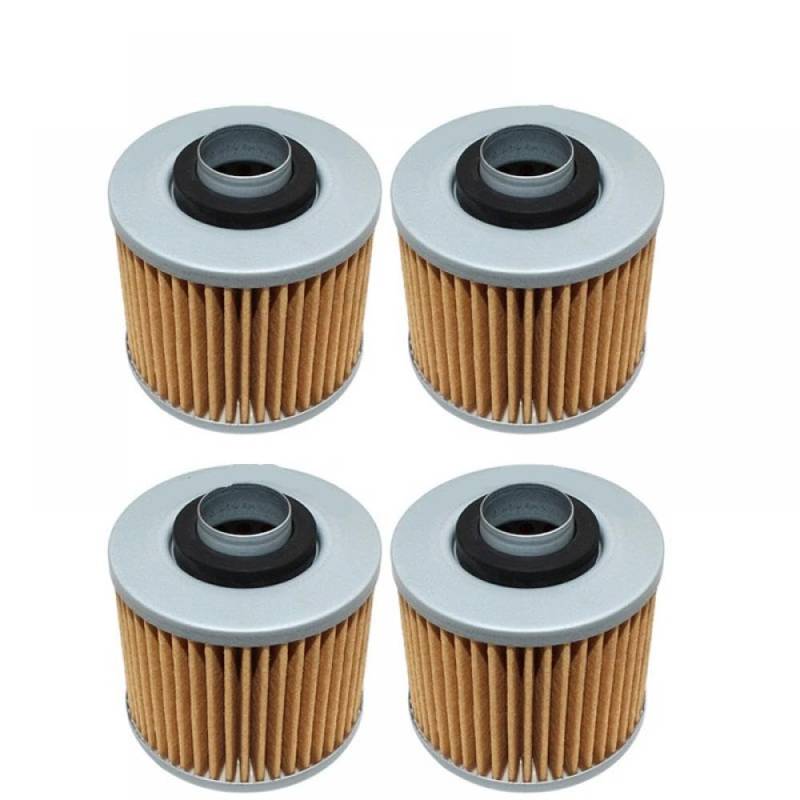 Kompatibler Ölfilter Kompatibel mit XV250 VSTAR 250 2008–2016, SR400 1992–2008, XT660R 2004–2014(4PCS) von GSwReJ