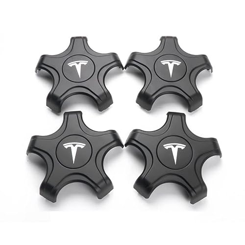 4er-Pack Radnabenabdeckungen, für Tesla Model 3 60cm-wasserdichtes/staubdichtes, verschleißfestes und langlebiges Autozubehör,B von GTFRFD