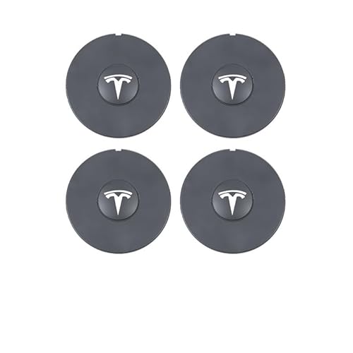 4er-Pack Radnabenabdeckungen, für Tesla model 3-wasserdichtes/staubdichtes, verschleißfestes und langlebiges Autozubehör,A von GTFRFD