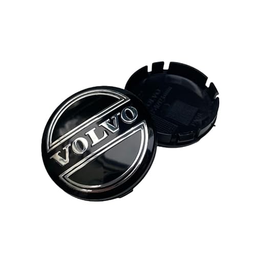4er-Pack Radnabenabdeckungen, für Volvo S40 S60 S80L XC60 XC90 64mm-wasserdichtes/staubdichtes, verschleißfestes und langlebiges Autozubehör von GTFRFD