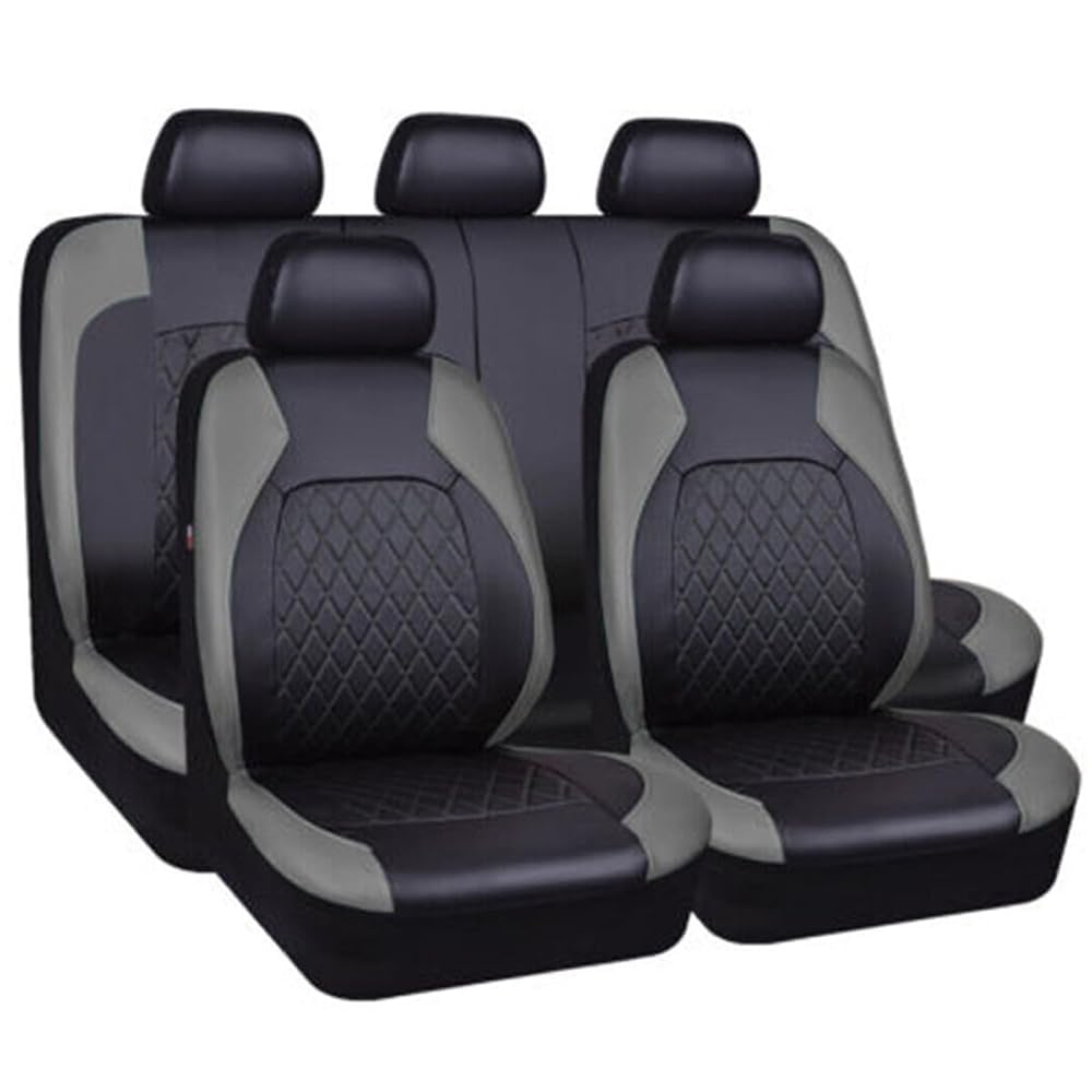 GTFRFD Car Seat Cover Sets for Jeep Compass 2021-2023 Leather Car Seat Cover Full Set Seat Cover Front Seats Rear Seat Protector Car Accessories,B von GTFRFD