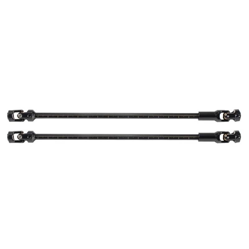 GTFRUQAS RC Ersatzteile Für Capra Für SCX10 PRO 1/10 68-229mm Edelstahl Auf Länge Geschnitten Antriebswelle RC Rigs Crawler Sportys Shafty Für LCG Für Chassis(Black,2pcs) von GTFRUQAS