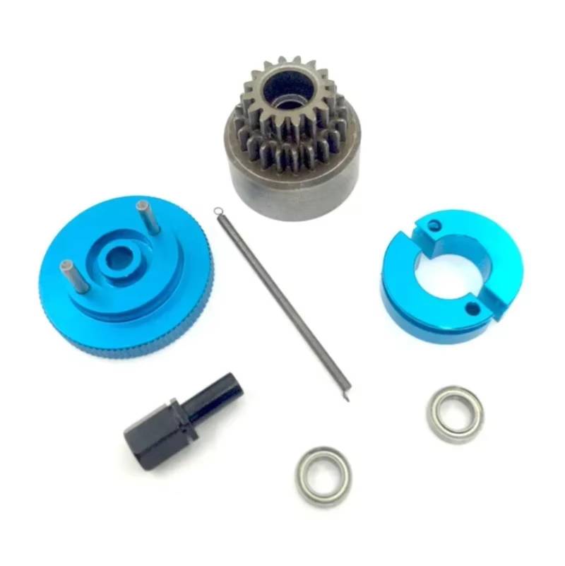 GTFRUQAS RC Ersatzteile Für HSP 1/10 1Set Komplette Schwungrad Kupplung Glocke 14T Schuhe Kugellager 5x10x4mm Für Nitro Motor Teile RC Auto Upgrade Teile(Size2) von GTFRUQAS